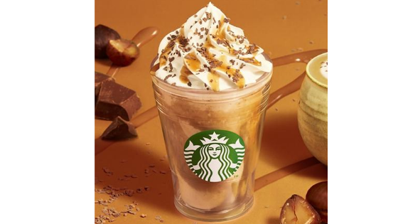 チョコレート マロン フラペチーノ画像
